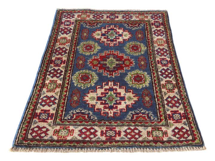 2' x 3' Hand Knotted Kazak Rug