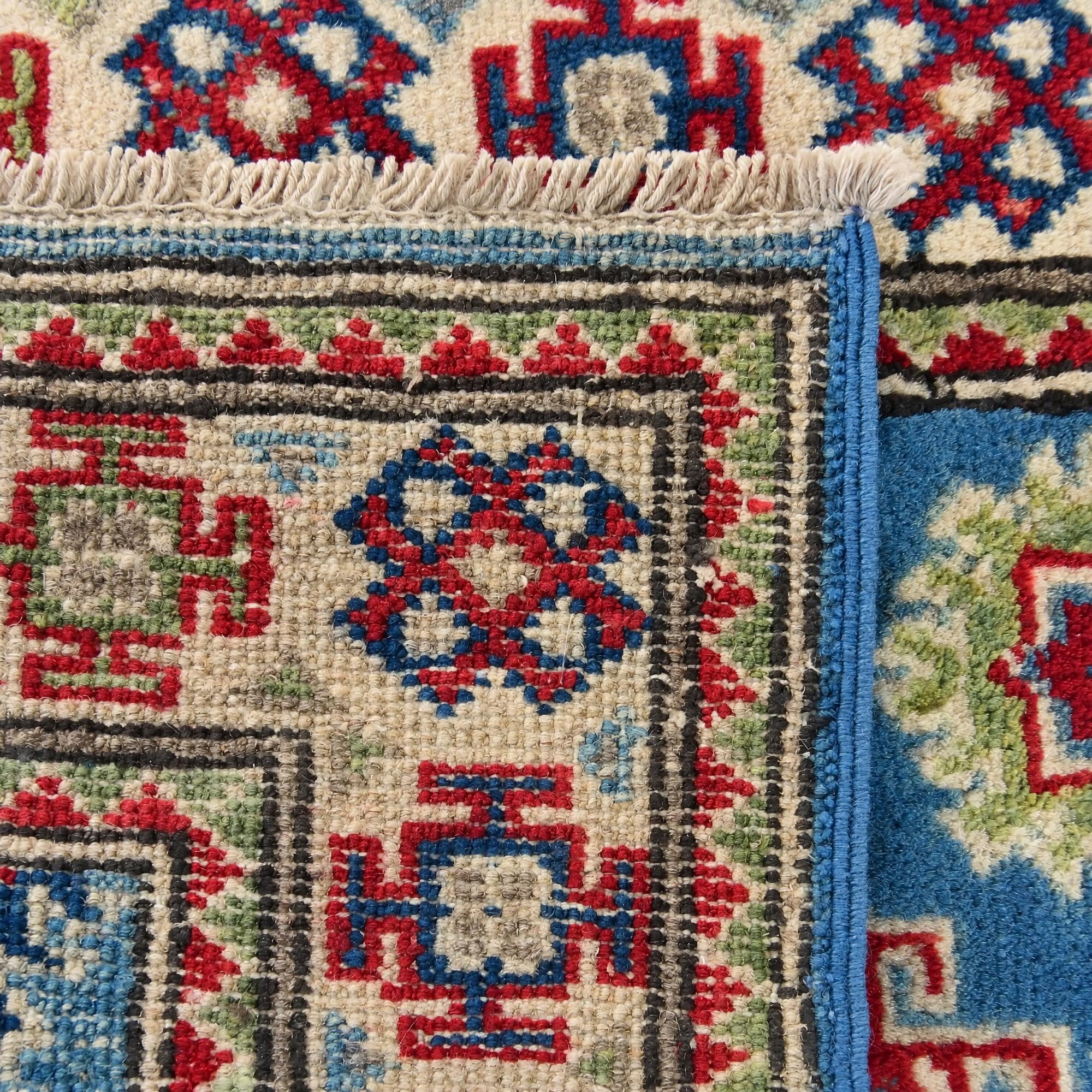 60cm x 90cm Hand Knotted Kazak Rug