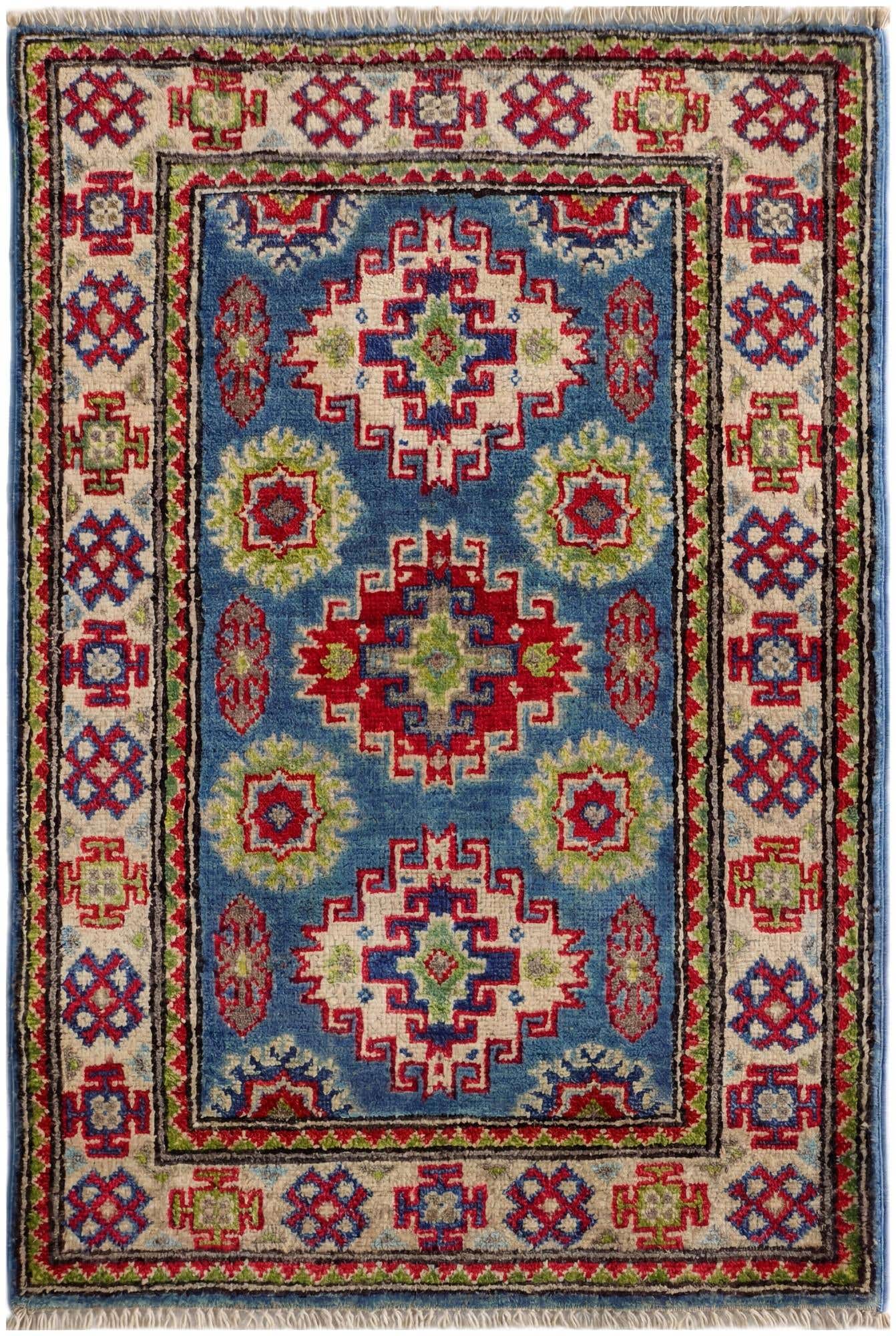 2' x 3' Hand Knotted Kazak Rug