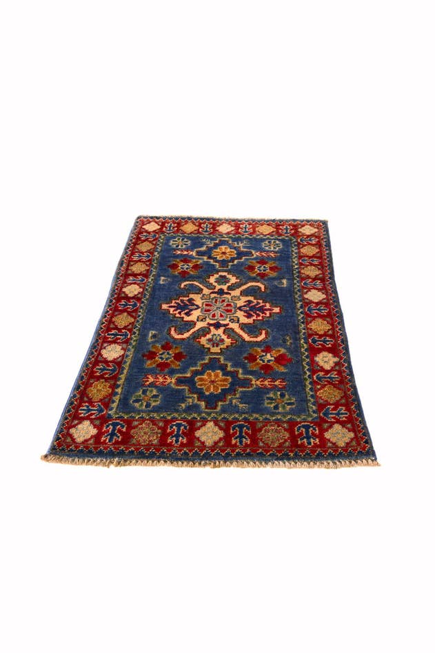 Detail image of 1' 11 x 3' 3 Hand Knotted Kazak Rug