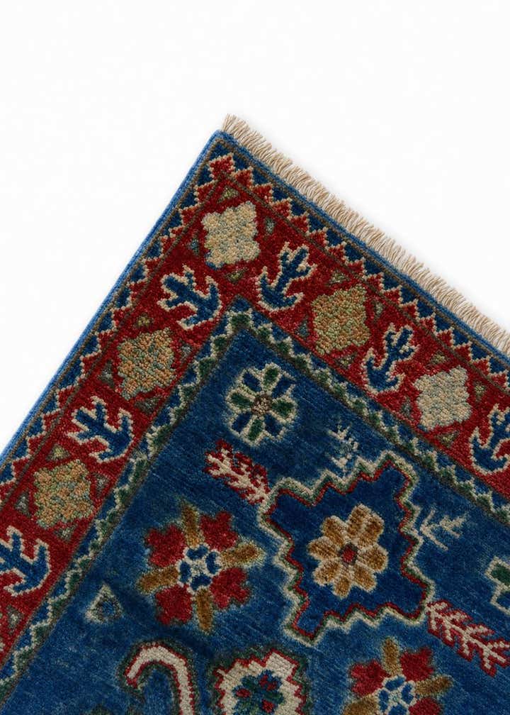 1' 11 x 3' 3 Hand Knotted Kazak Rug