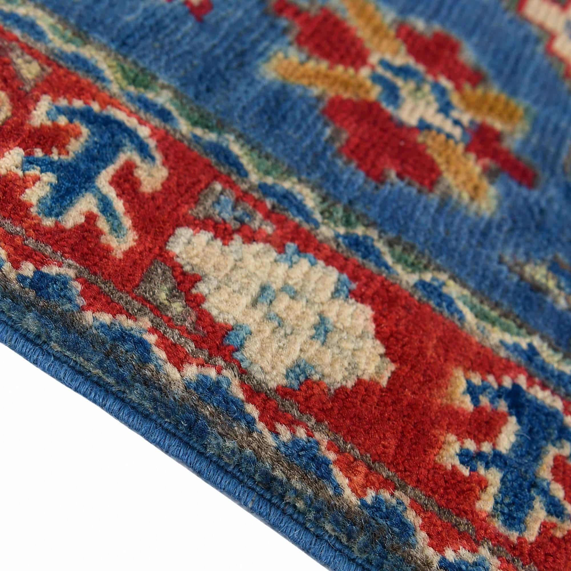 Detail image 8 of 12: 1' 11 x 3' 3 Hand Knotted Kazak Rug