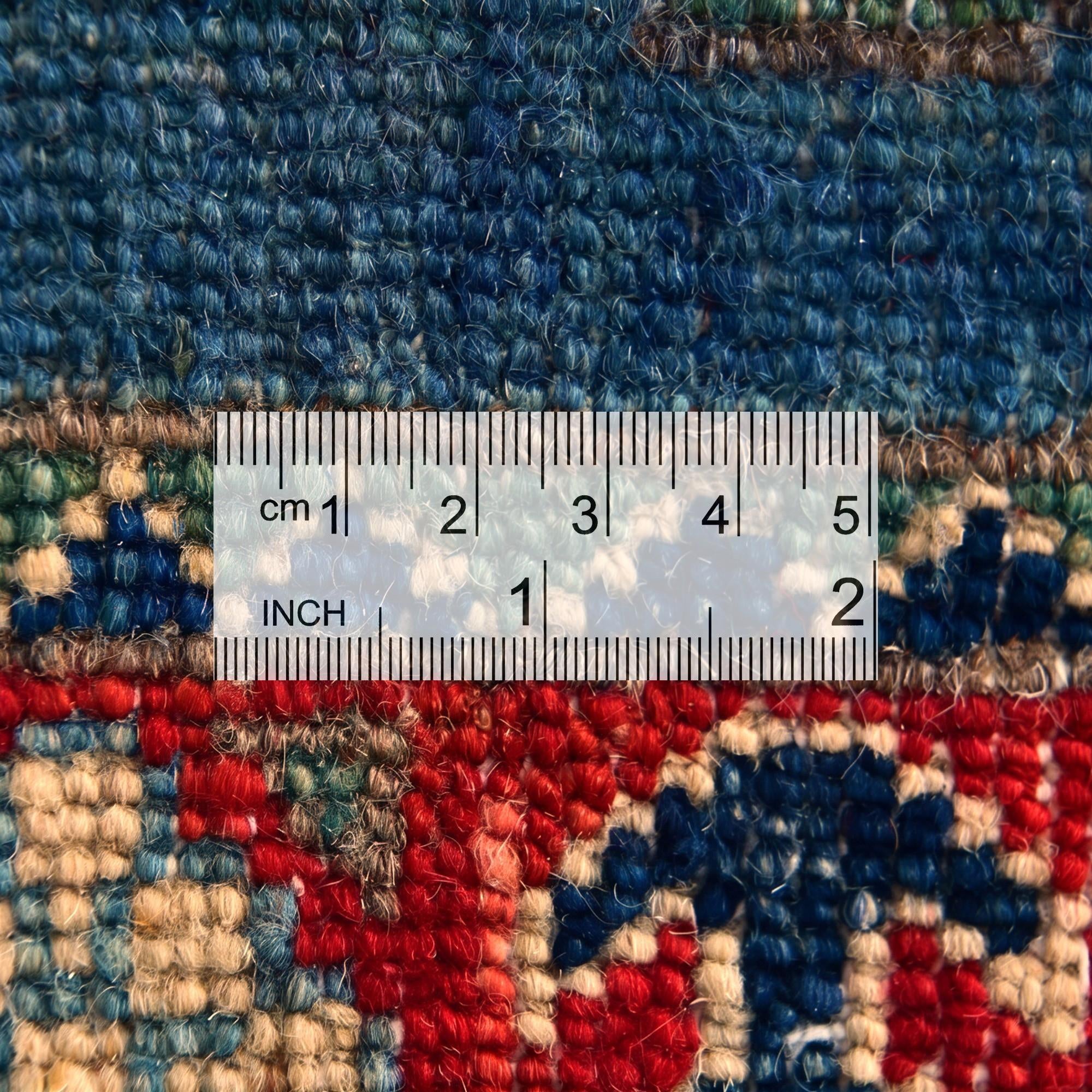 1' 11 x 3' 3 Hand Knotted Kazak Rug