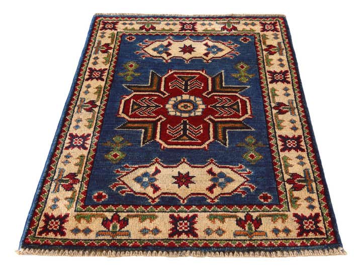 2' x 3' Hand Knotted Kazak Rug