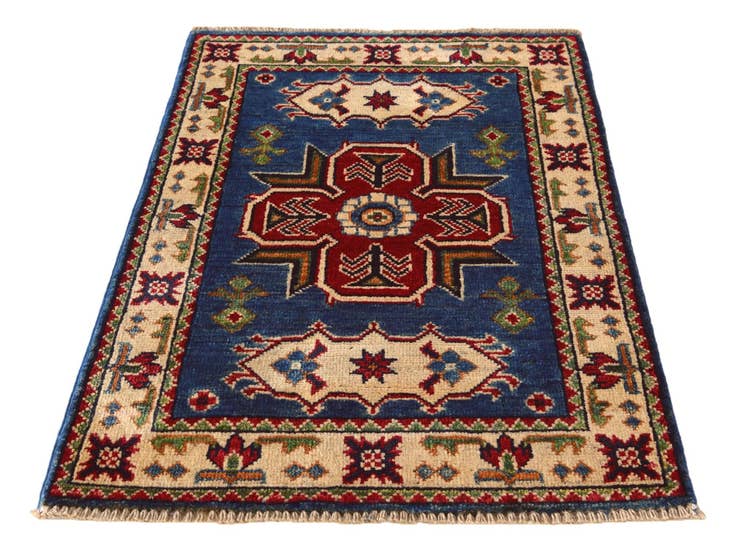 Detail image of 2' x 3' Hand Knotted Kazak Rug
