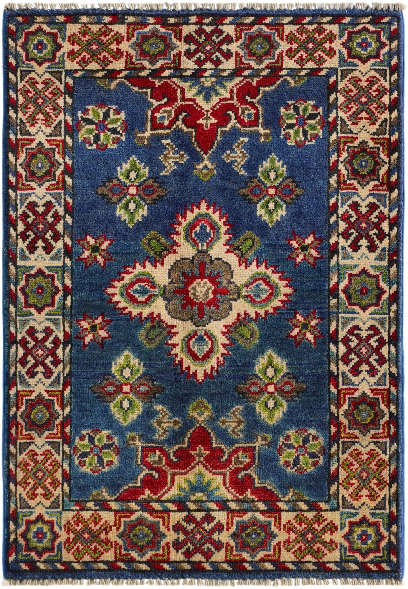 2' 1 x 3' Hand Knotted Kazak Rug
