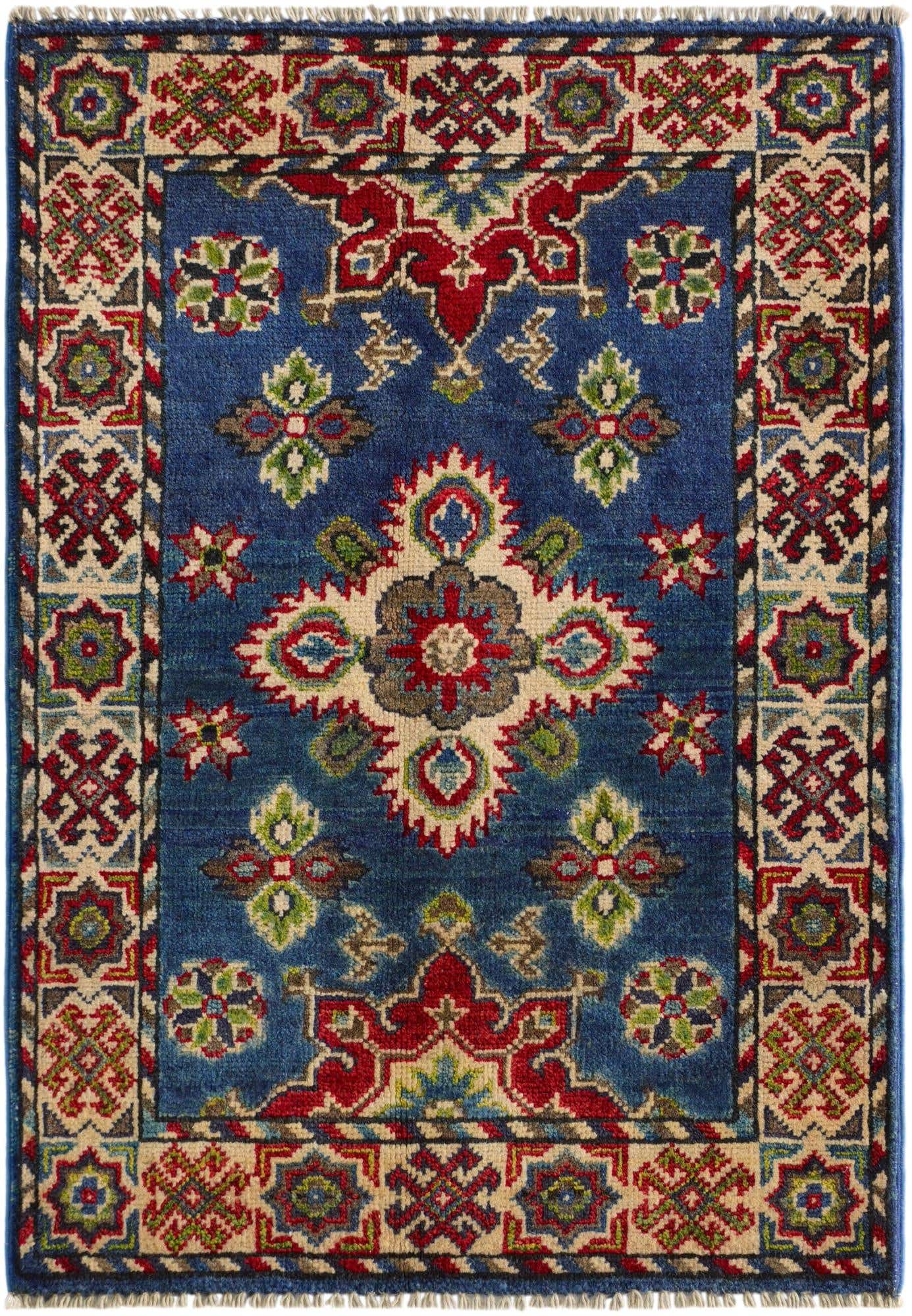 2' 1 x 3' Hand Knotted Kazak Rug