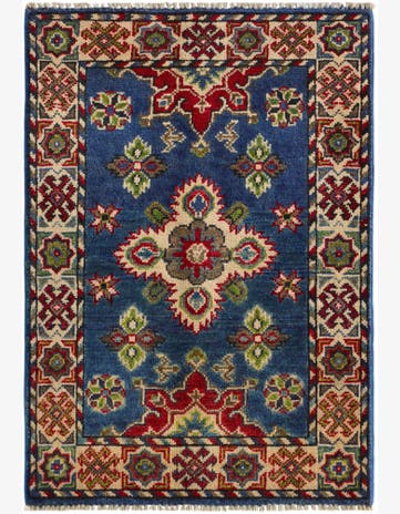 2' 1 x 3' Hand Knotted Kazak Rug