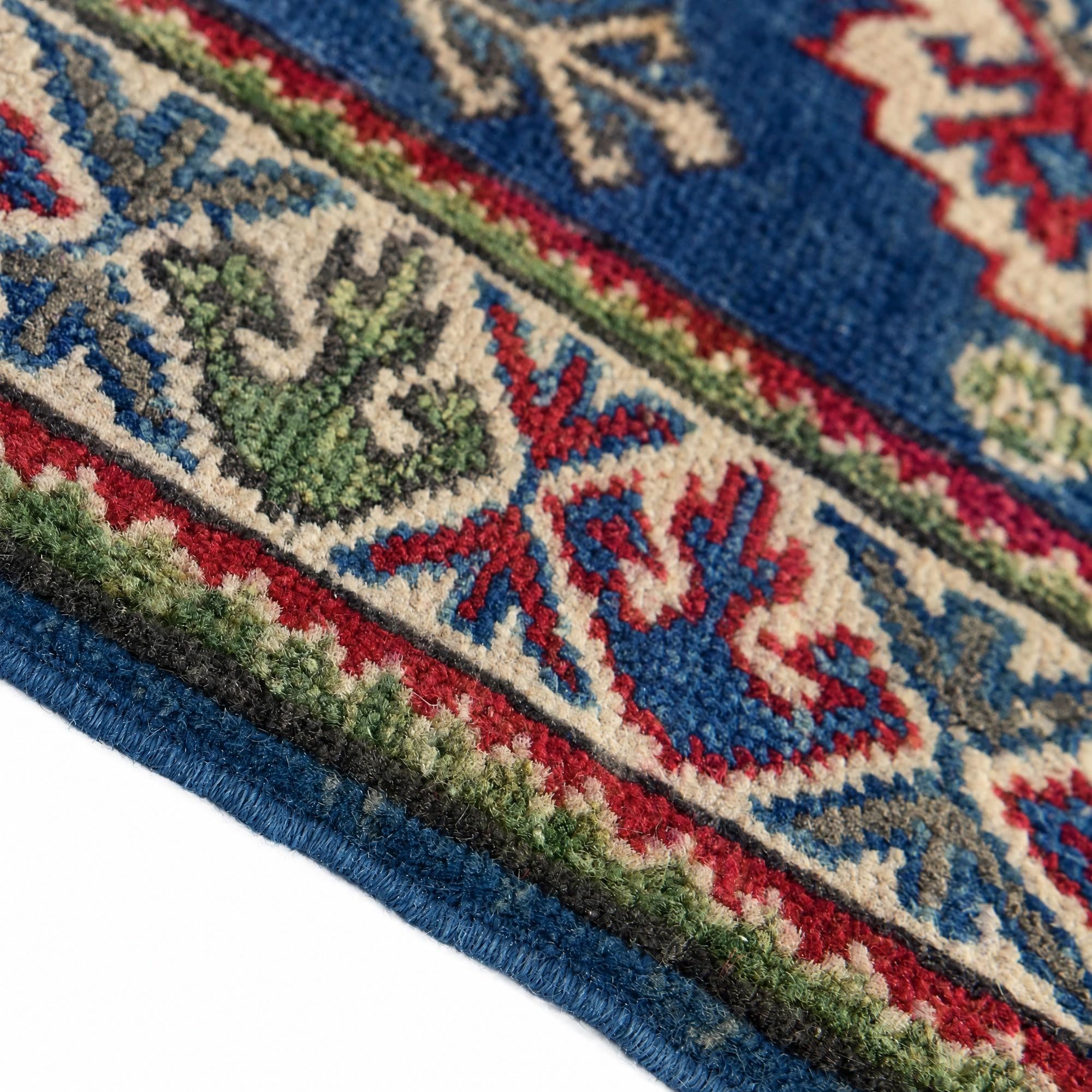 65cm x 95cm anudado a mano Kazak Alfombra