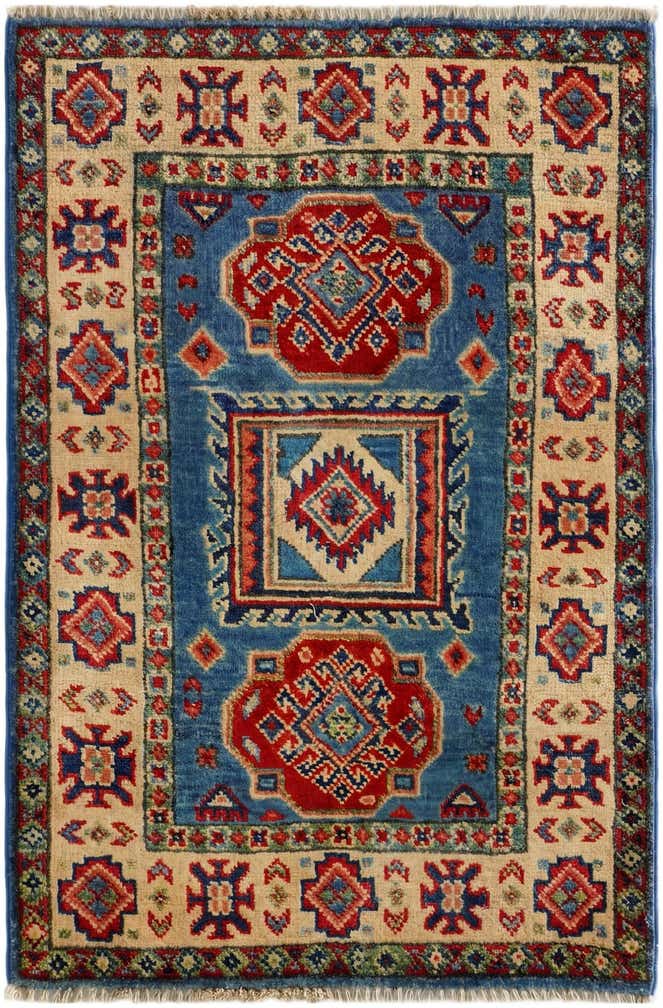 2' x 3' Hand Knotted Kazak Rug