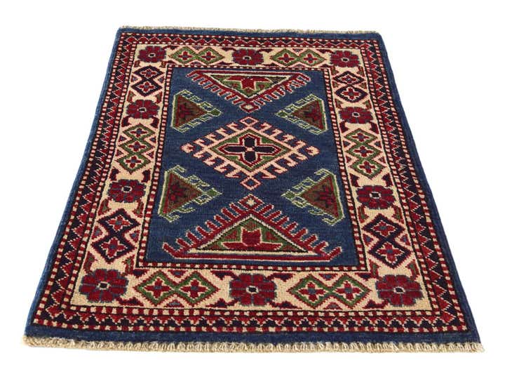 1' 11 x 2' 10 Hand Knotted Kazak Rug