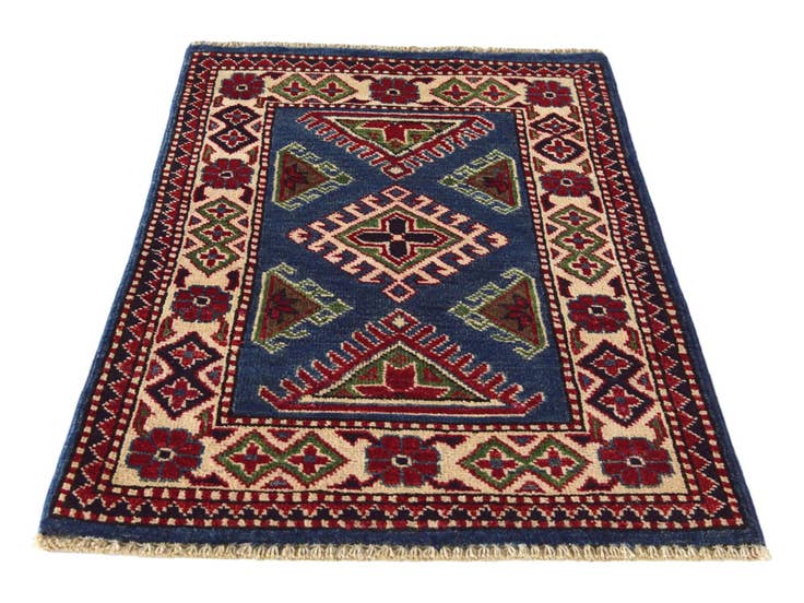 Detail image of 1' 11 x 2' 10 Hand Knotted Kazak Rug