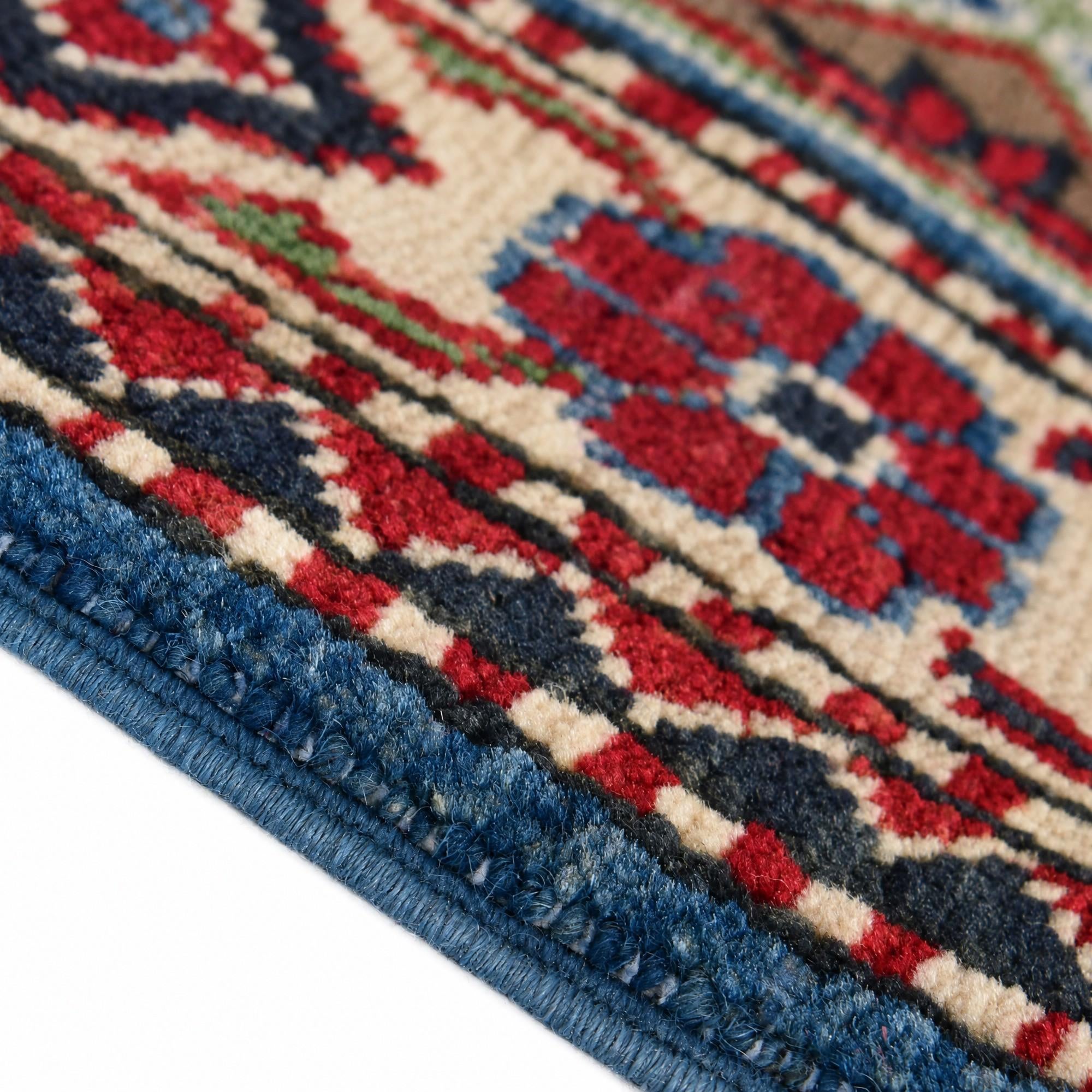 60cm x 85cm Hand Knotted Kazak Rug