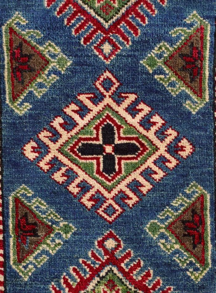 Detail image of 1' 11 x 2' 10 Hand Knotted Kazak Rug