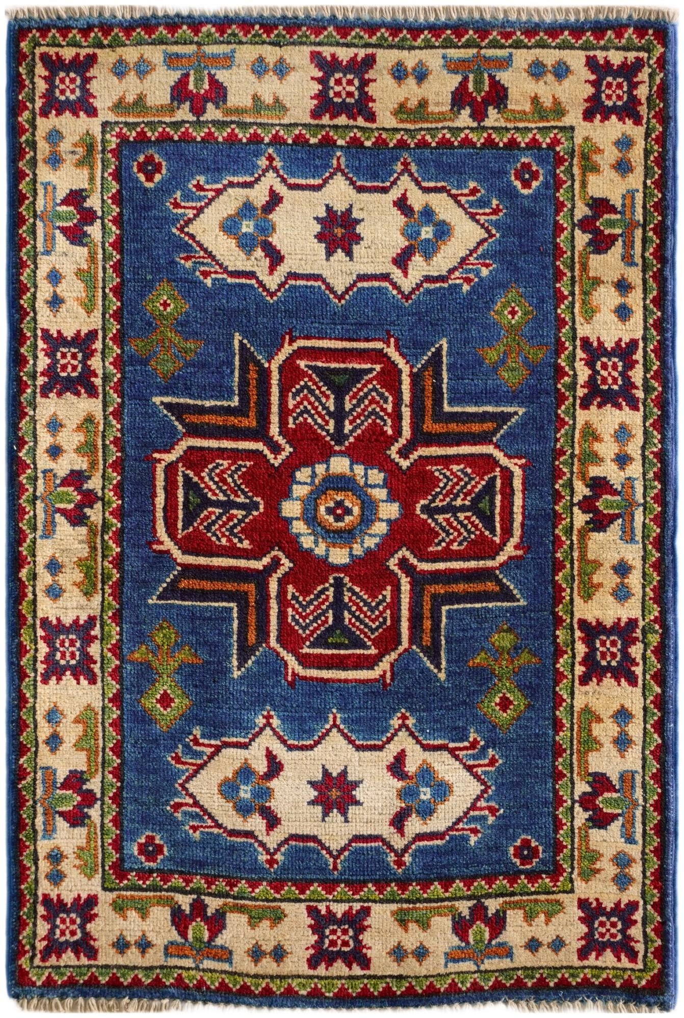2' x 3' Hand Knotted Kazak Rug