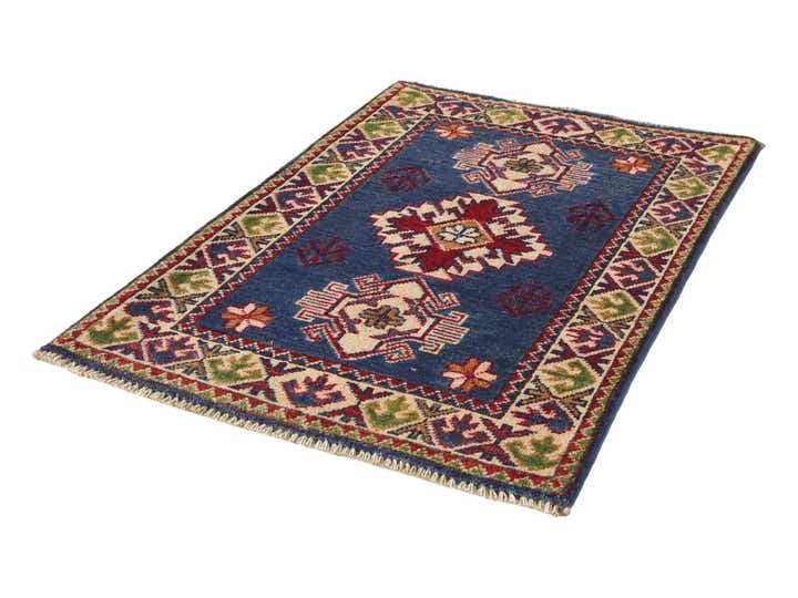 2' x 3' 1 Hand Knotted Kazak Rug