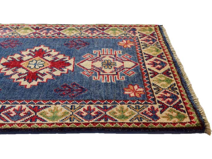 2' x 3' 1 Hand Knotted Kazak Rug