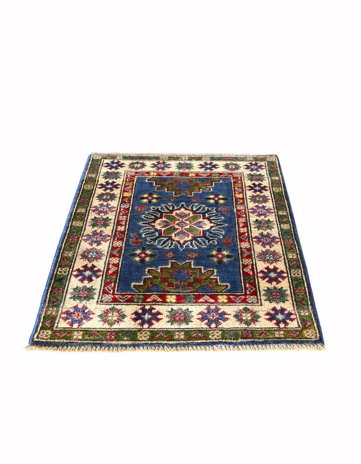 Detail image of 2' 1 x 2' 11 Hand Knotted Kazak Rug