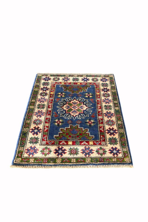 Detail image of 2' 1 x 2' 11 Hand Knotted Kazak Rug