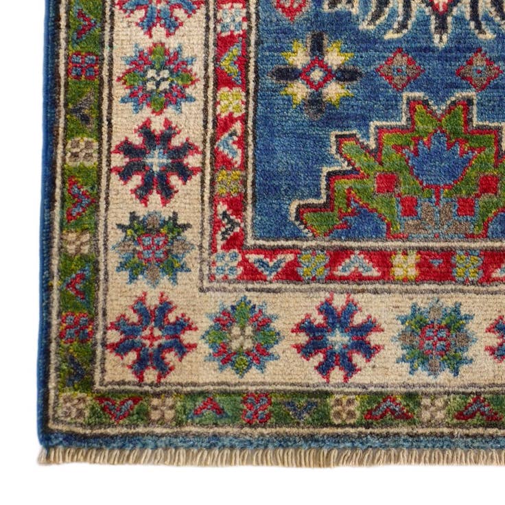 Detail image of 2' 1 x 2' 11 Hand Knotted Kazak Rug