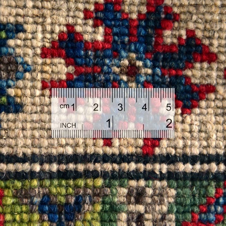 Detail image of 2' 1 x 2' 11 Hand Knotted Kazak Rug