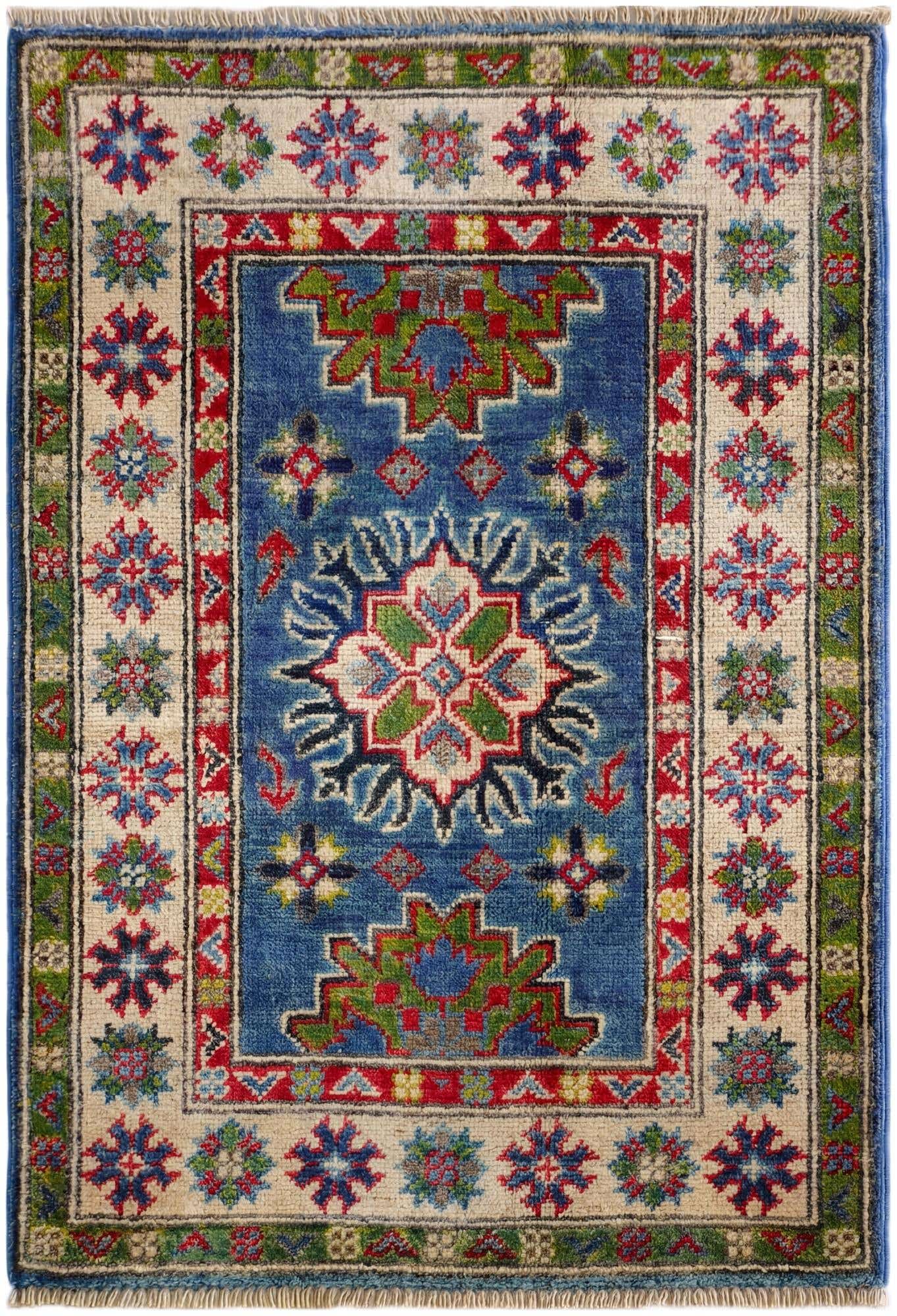2' 1 x 2' 11 Hand Knotted Kazak Rug