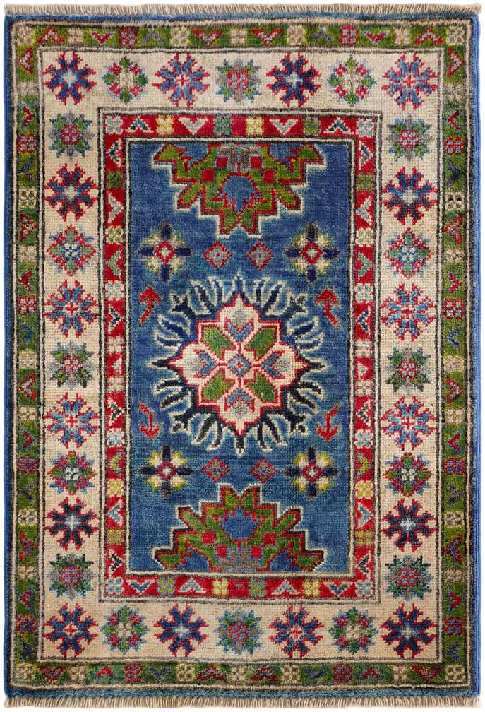 2' 1 x 2' 11 Hand Knotted Kazak Rug