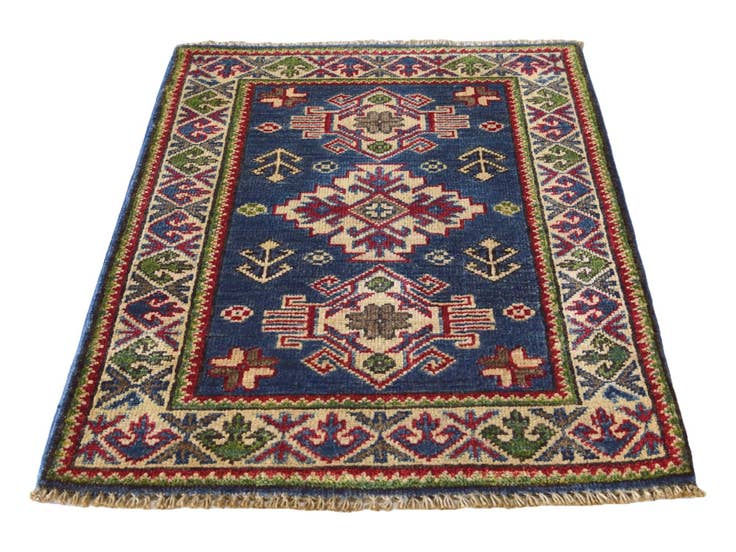 Detail image of 2' x 3' Hand Knotted Kazak Rug