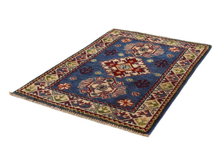 1' 11 x 2' 10 Hand Knotted Kazak Rug