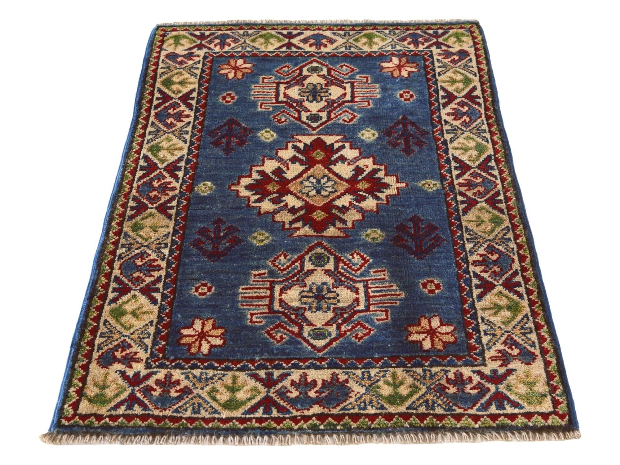 1' 11 x 2' 10 Hand Knotted Kazak Rug