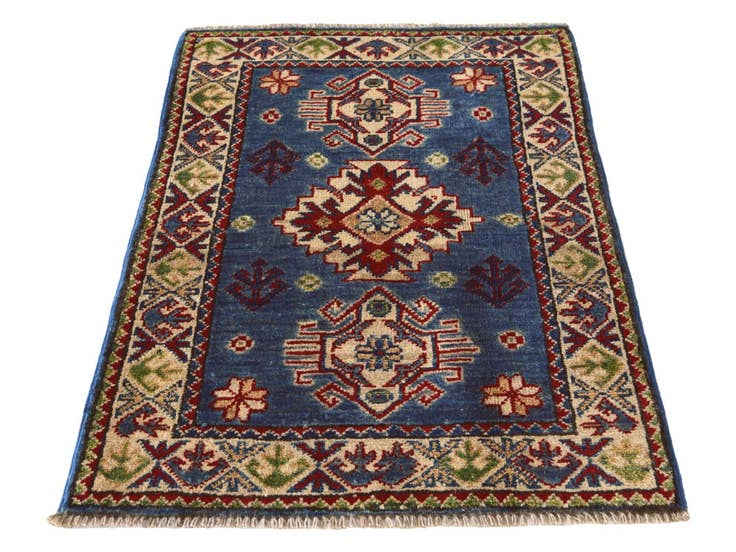 Detail image of 1' 11 x 2' 10 Hand Knotted Kazak Rug