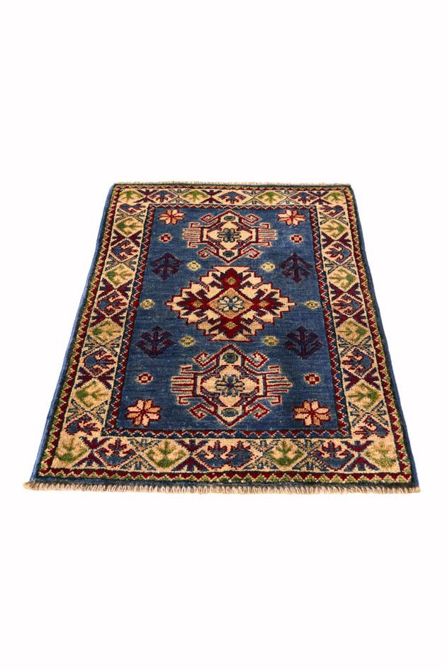 Detail image of 1' 11 x 2' 10 Hand Knotted Kazak Rug