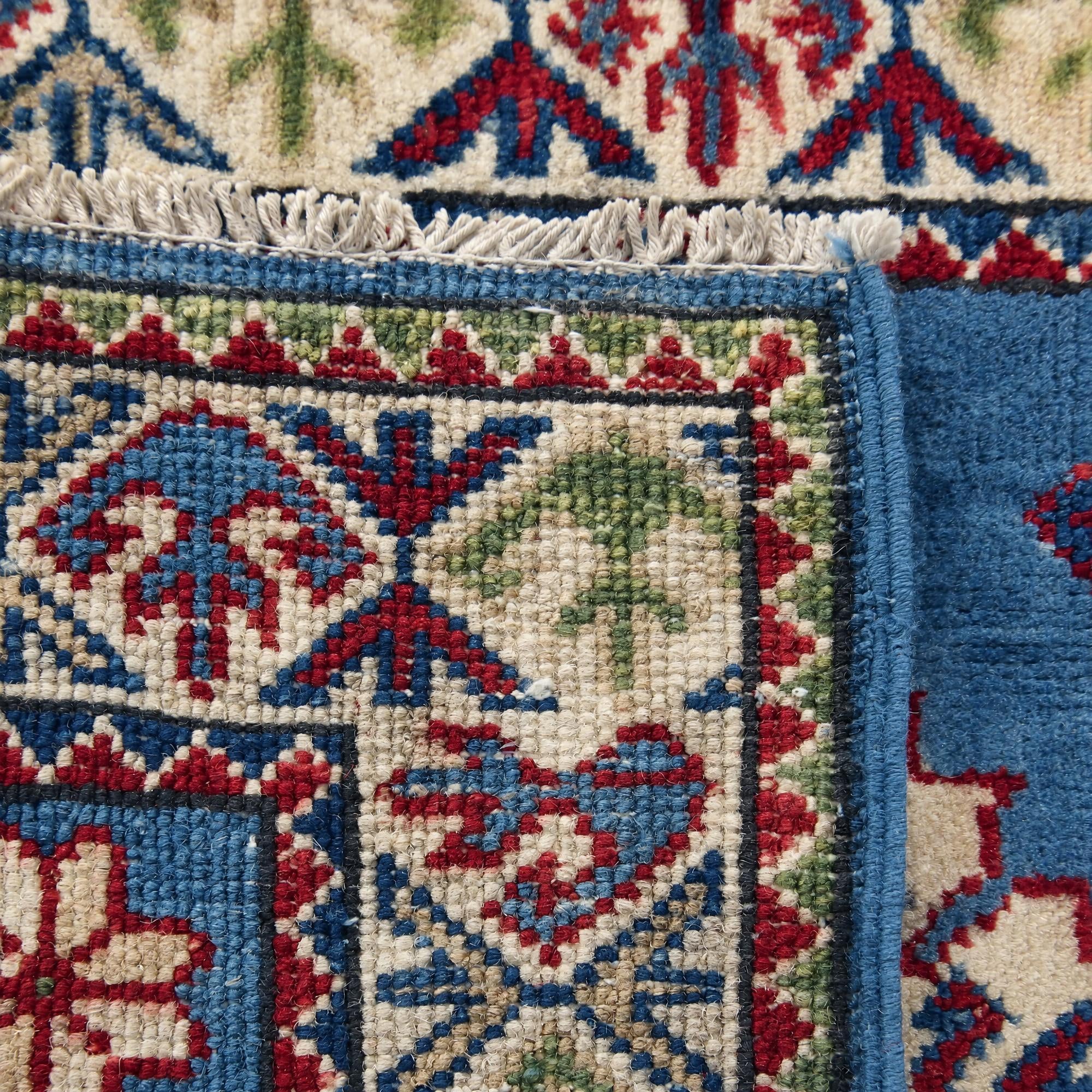 60cm x 85cm Hand Knotted Kazak Rug