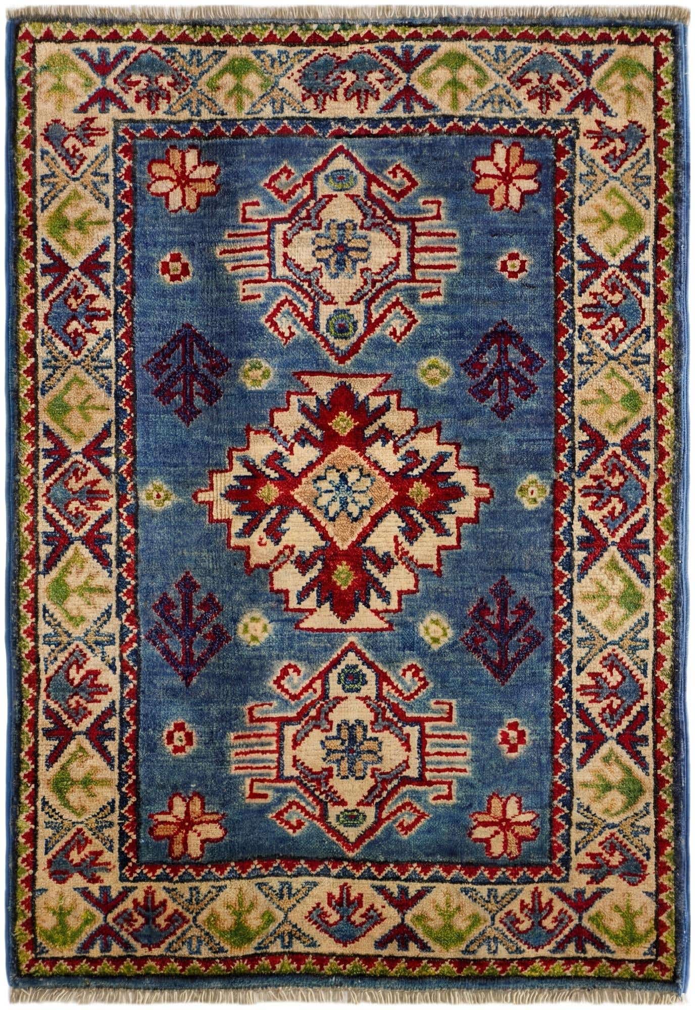 1' 11 x 2' 10 Hand Knotted Kazak Rug