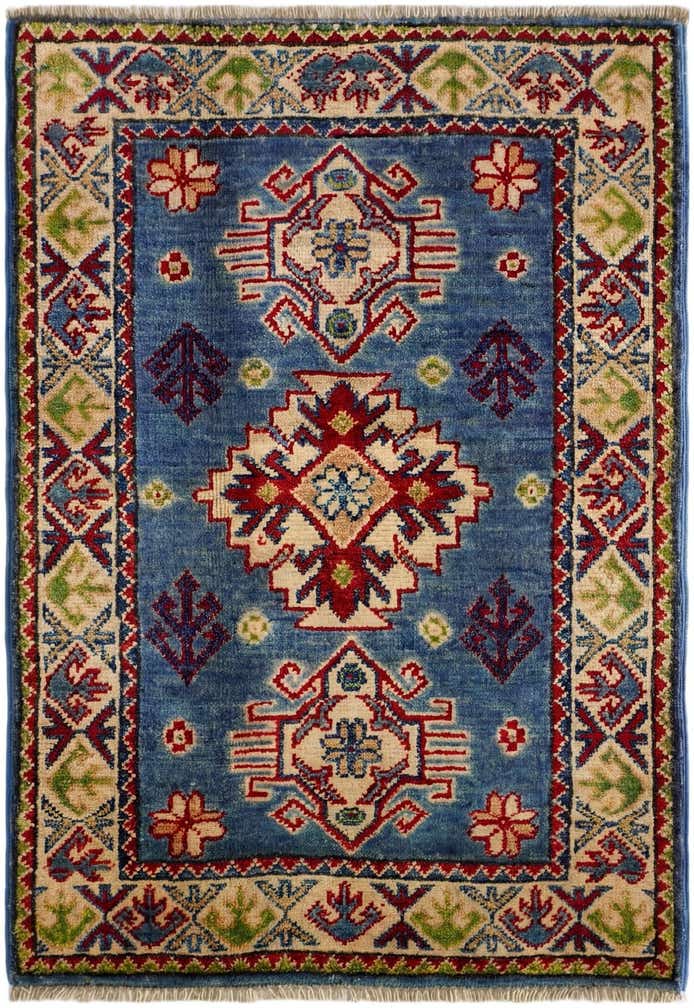 1' 11 x 2' 10 Hand Knotted Kazak Rug