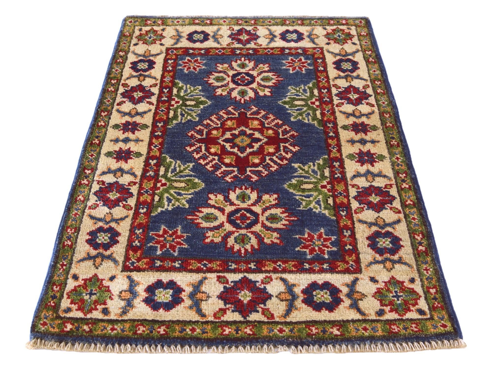 2' x 3' 2 Hand Knotted Kazak Rug
