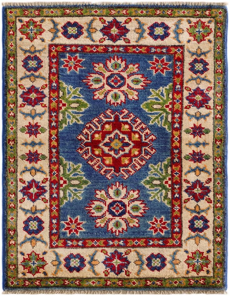 Detail image of 2' x 3' 2 Hand Knotted Kazak Rug