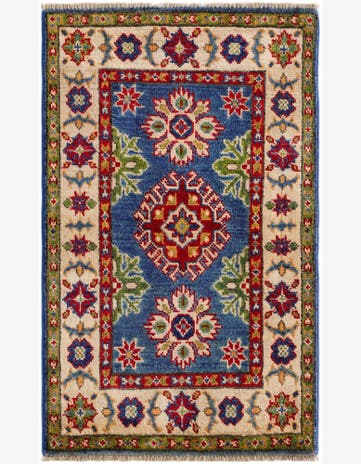 2' x 3' 2 Hand Knotted Kazak Rug