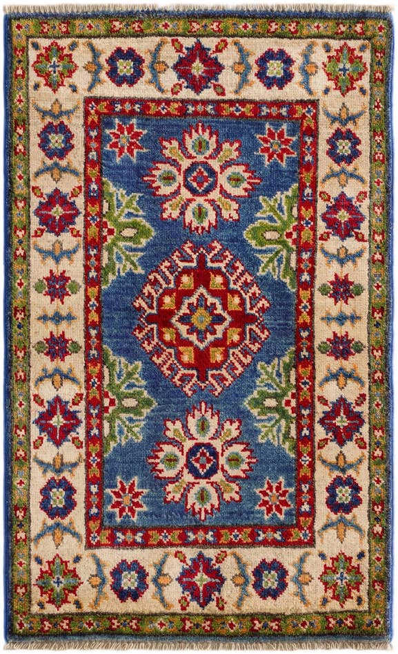 Detail image of 2' x 3' 2 Hand Knotted Kazak Rug