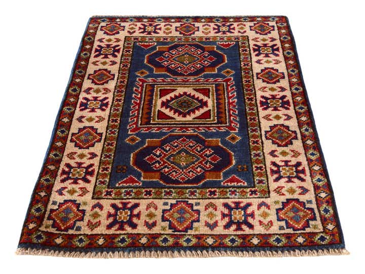 2' x 3' Hand Knotted Kazak Rug