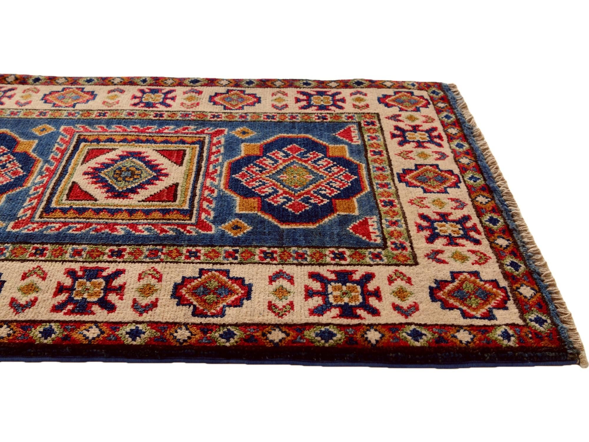 2' x 3' Hand Knotted Kazak Rug