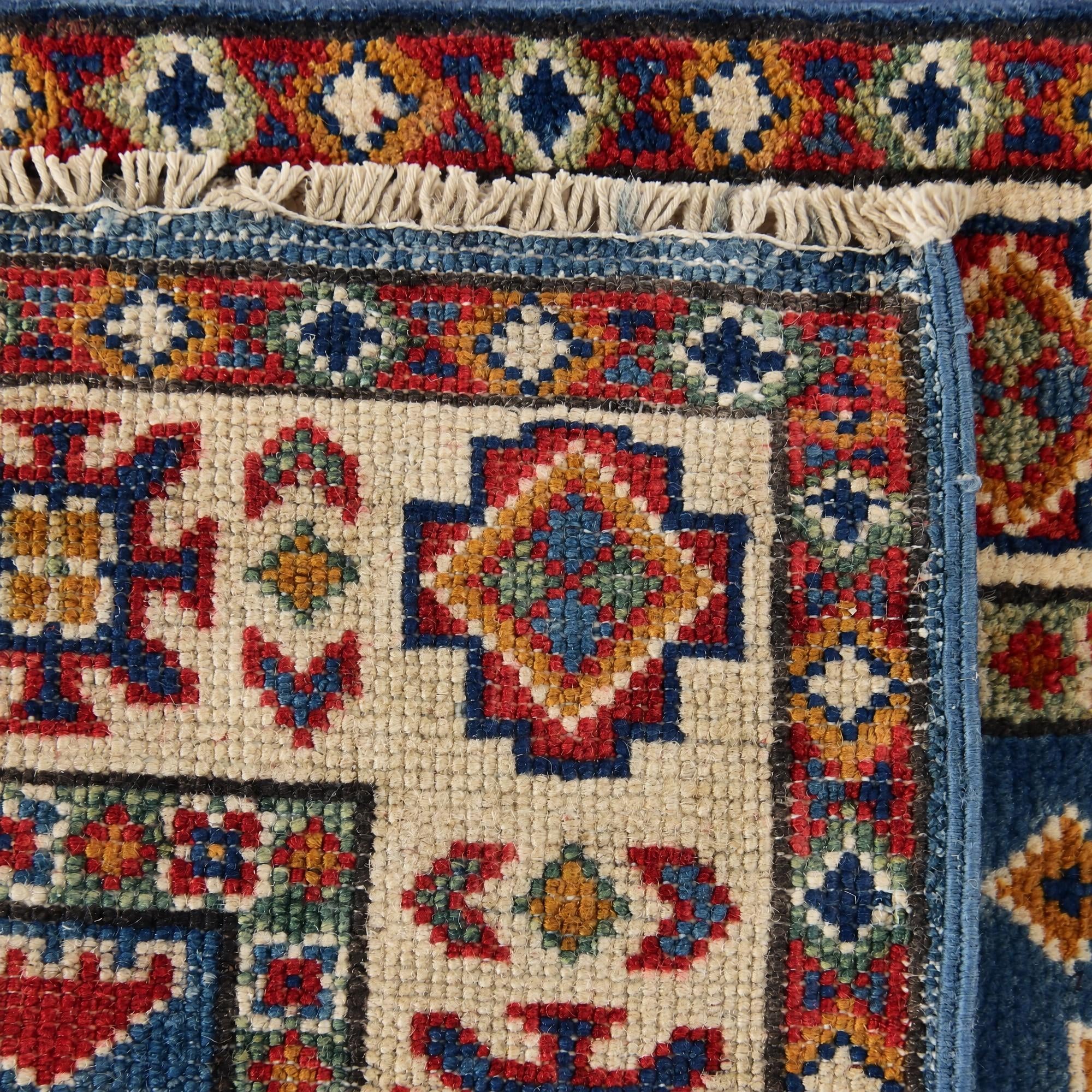 60cm x 90cm Hand Knotted Kazak Rug