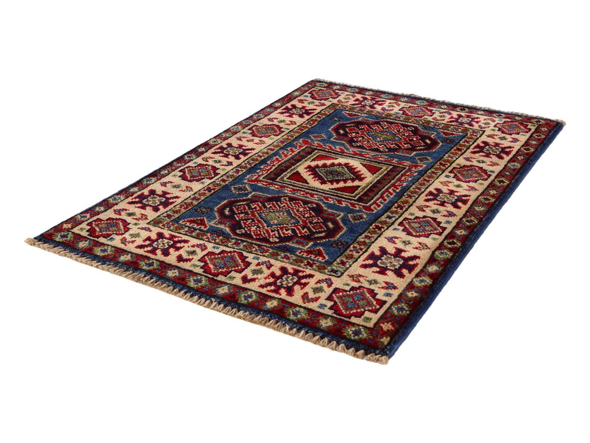 2' x 3' Hand Knotted Kazak Rug