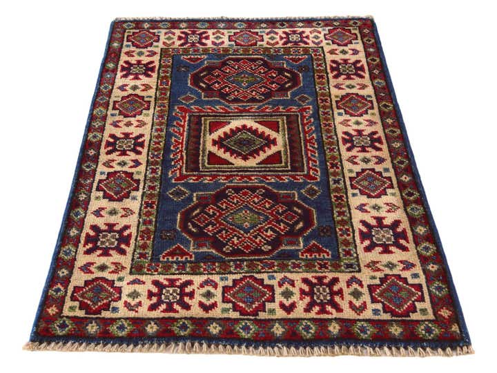 2' x 3' Hand Knotted Kazak Rug
