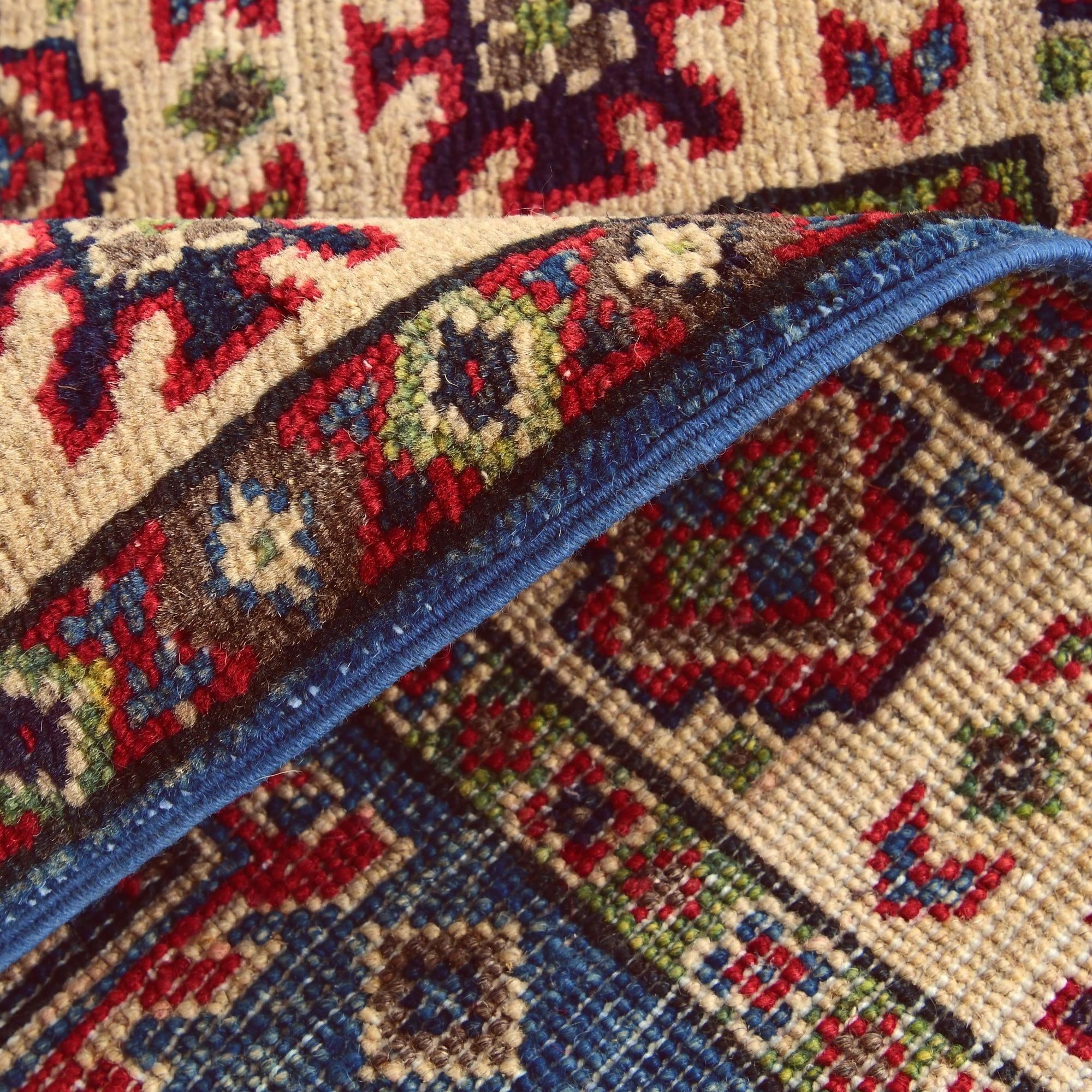 2' x 3' Hand Knotted Kazak Rug