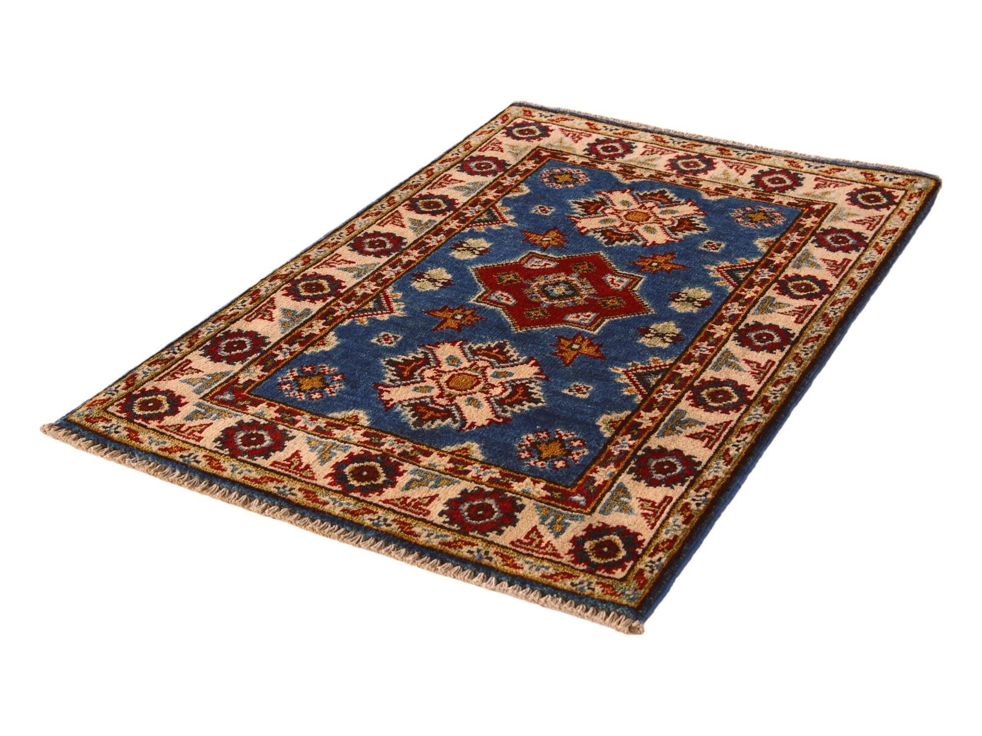 2' x 3' 1 Hand Knotted Kazak Rug