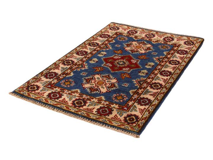 2' x 3' 1 Hand Knotted Kazak Rug