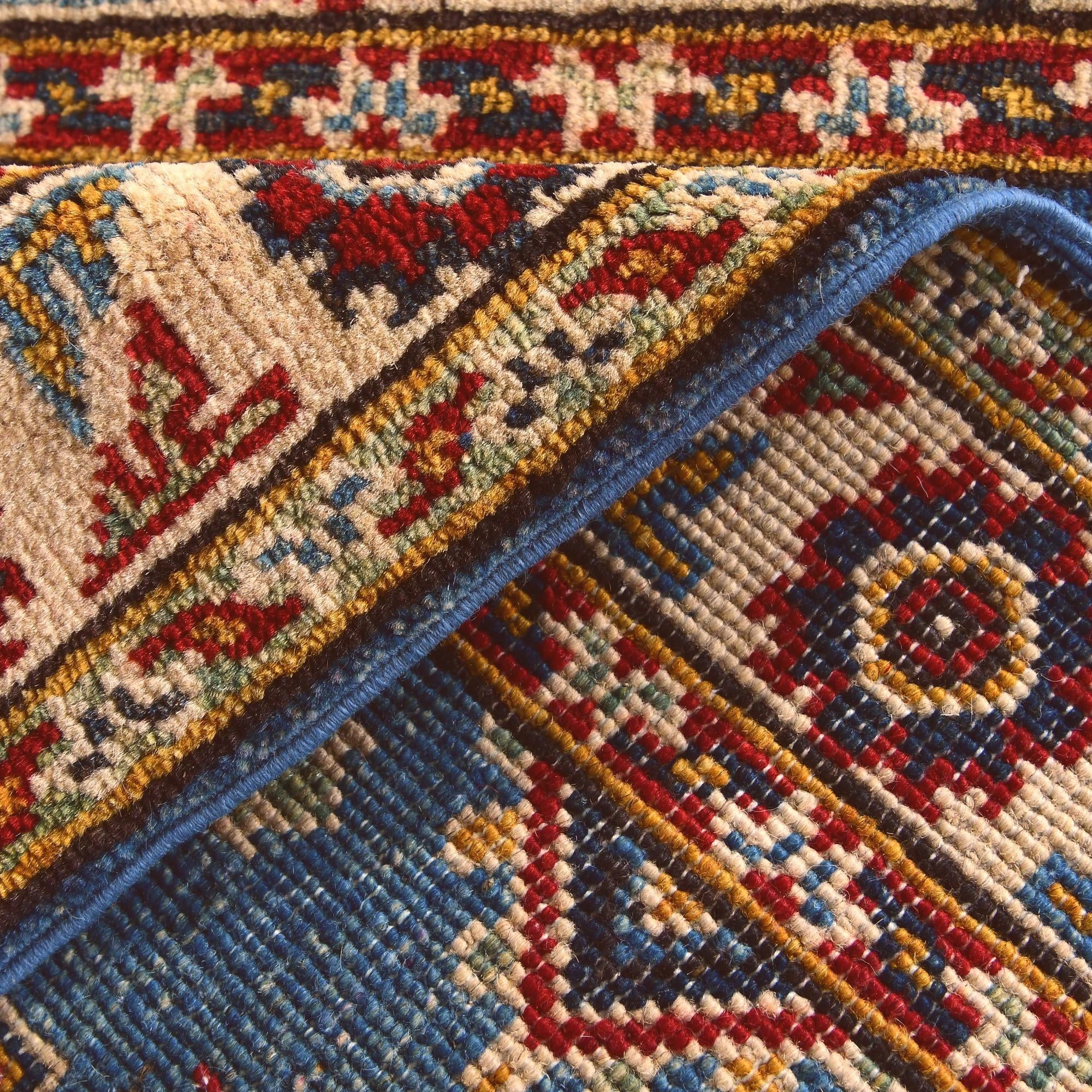2' x 3' 1 Hand Knotted Kazak Rug