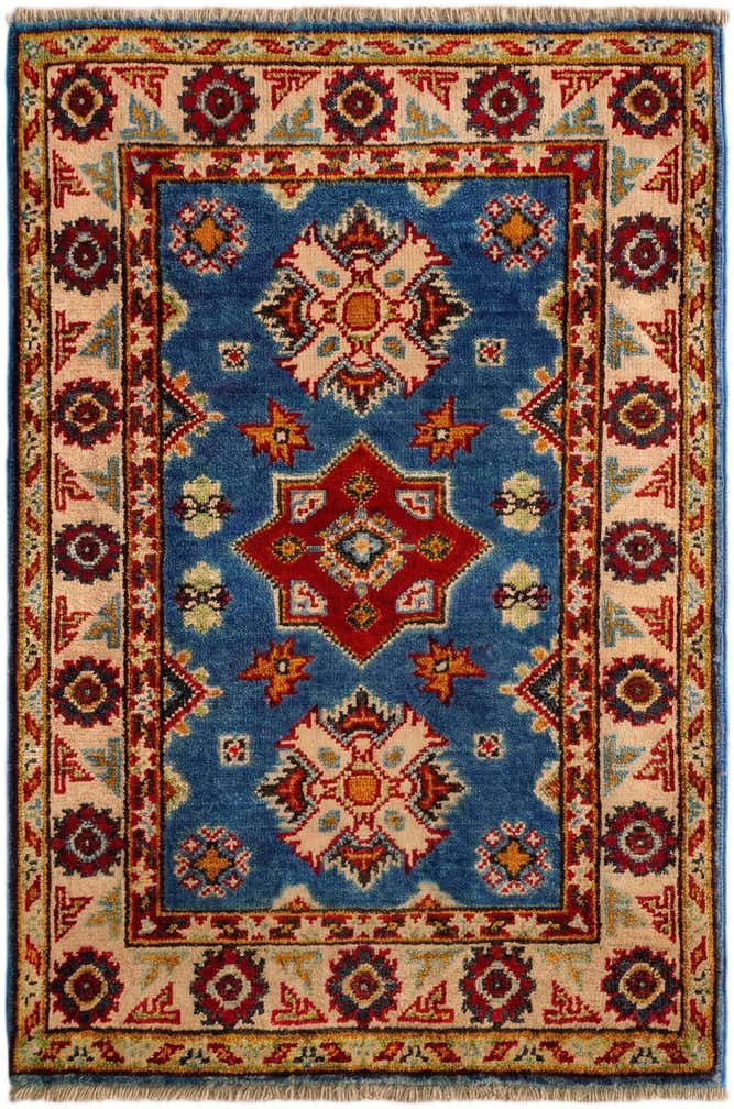 2' x 3' 1 Hand Knotted Kazak Rug