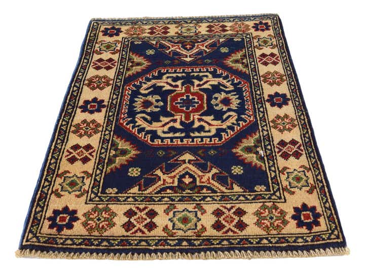 2' x 3' 1 Hand Knotted Kazak Rug
